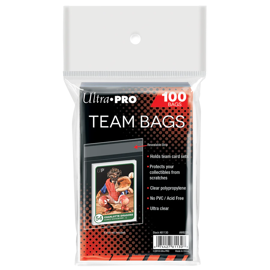 Ultra Pro Team Bags - Resealable (100)