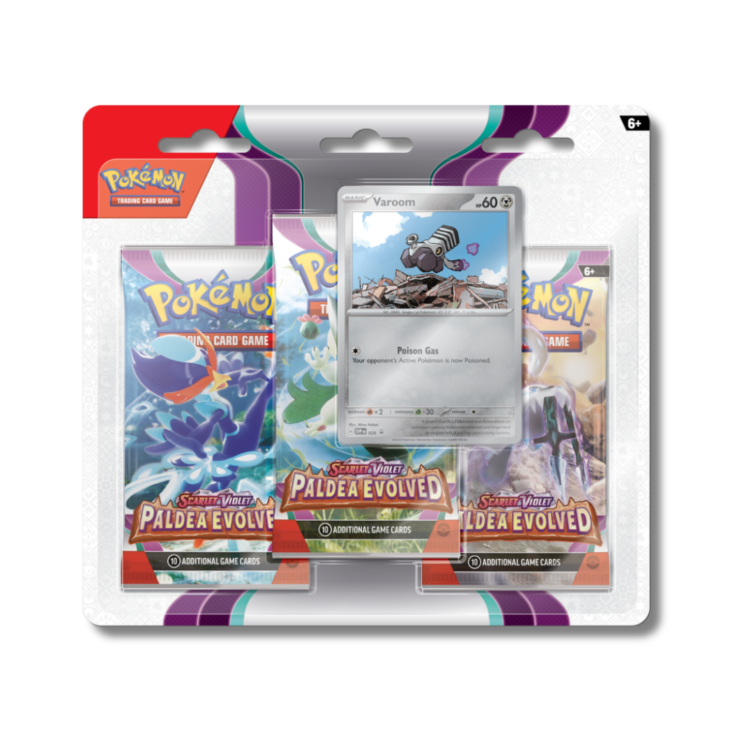 Blister de trois boosters Paldea Evolved