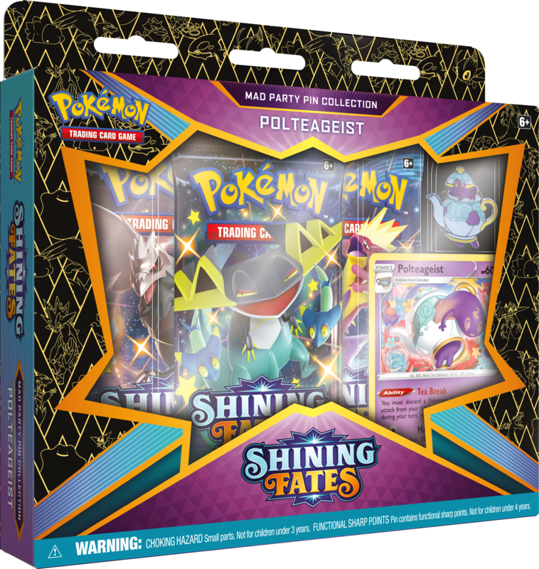 Shining Fates Mad Party Pin Collection Box