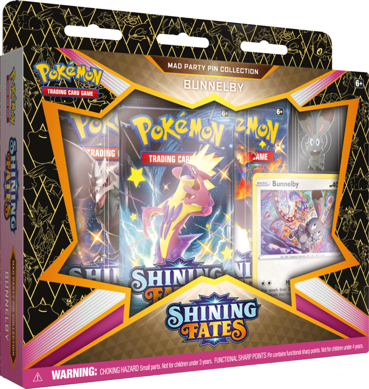 Shining Fates Mad Party Pin Collection Box