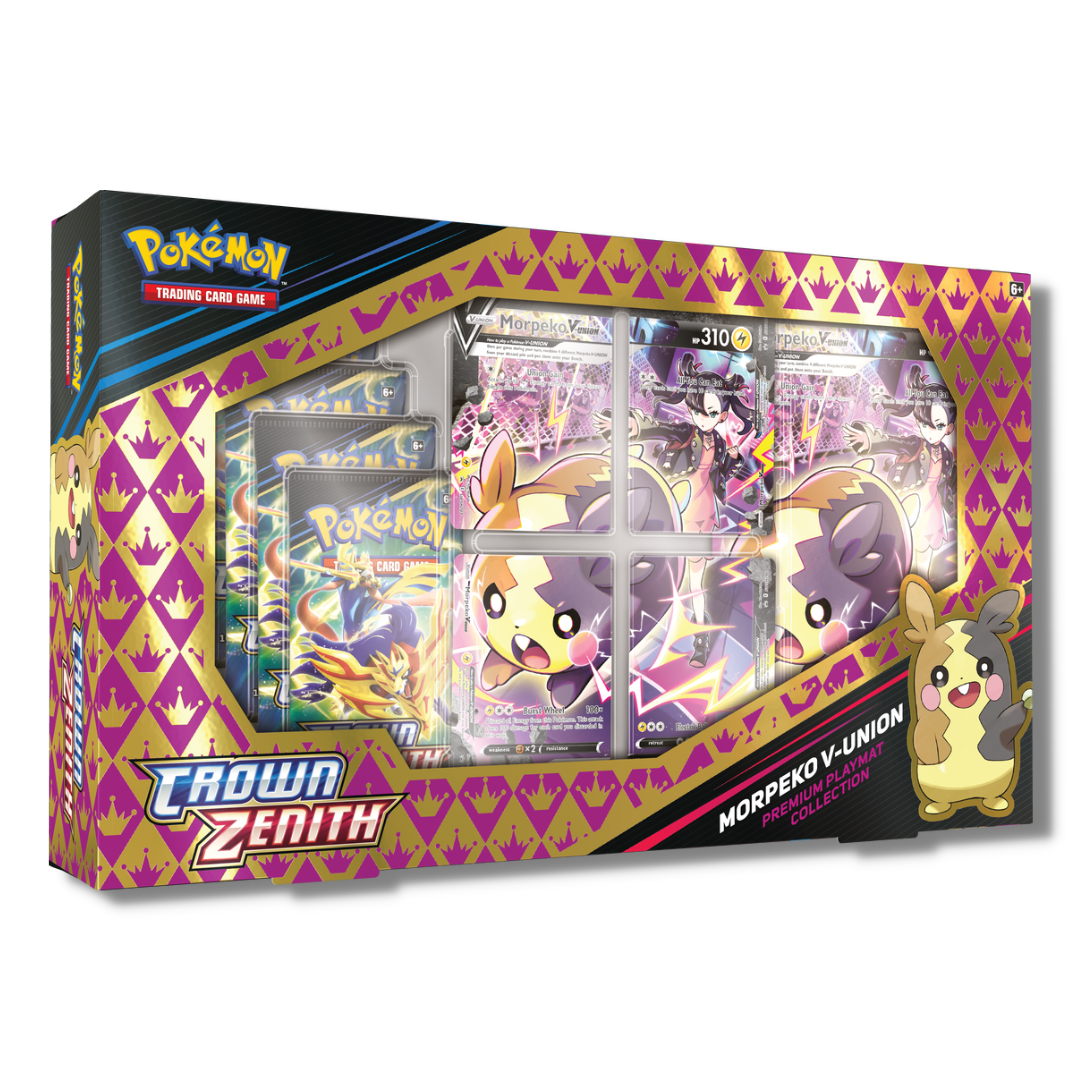 Crown Zenith Premium Playmat Collection Box — Morpeko V-UNION