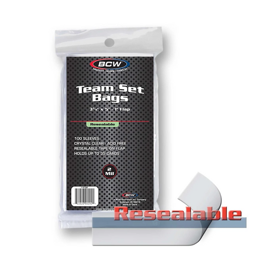 BCW Resealable Team Set Bags