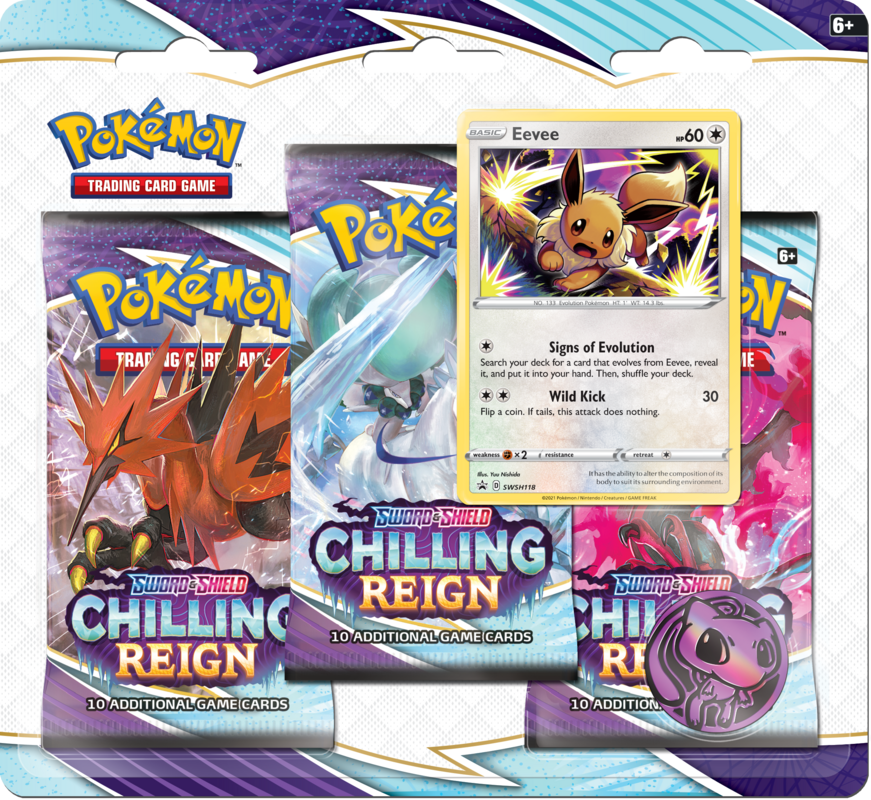 Chilling Reign Three Pack Blister - Poke Zone Cards